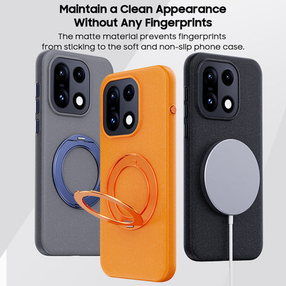 Rock Sand Material Ring Holder Case with MagSafe