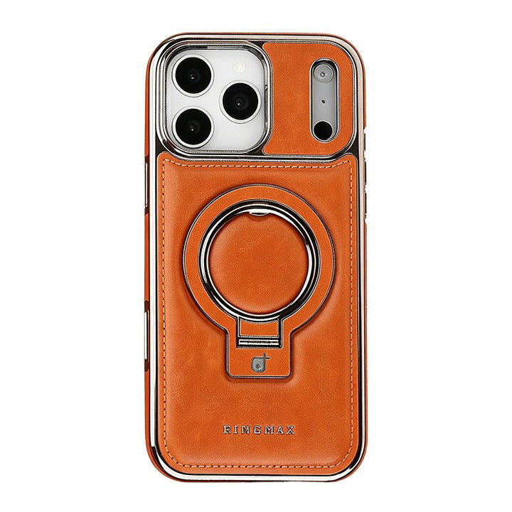 Integrated MagSafe Ring Business Leather Case
