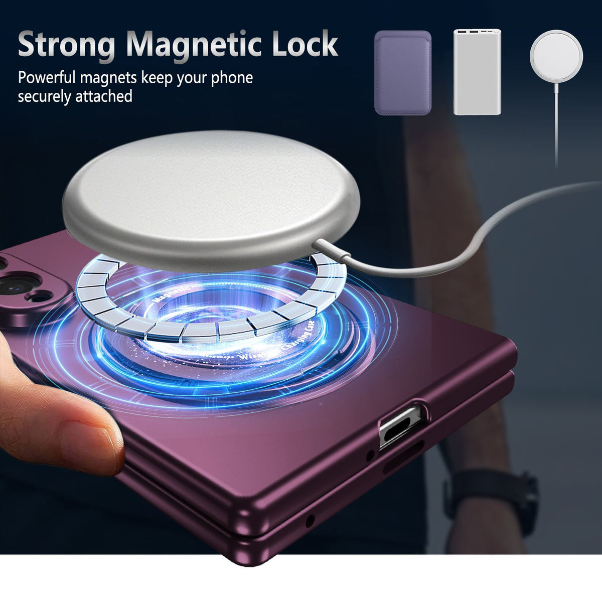 Magnetic Ring Kickstand Case