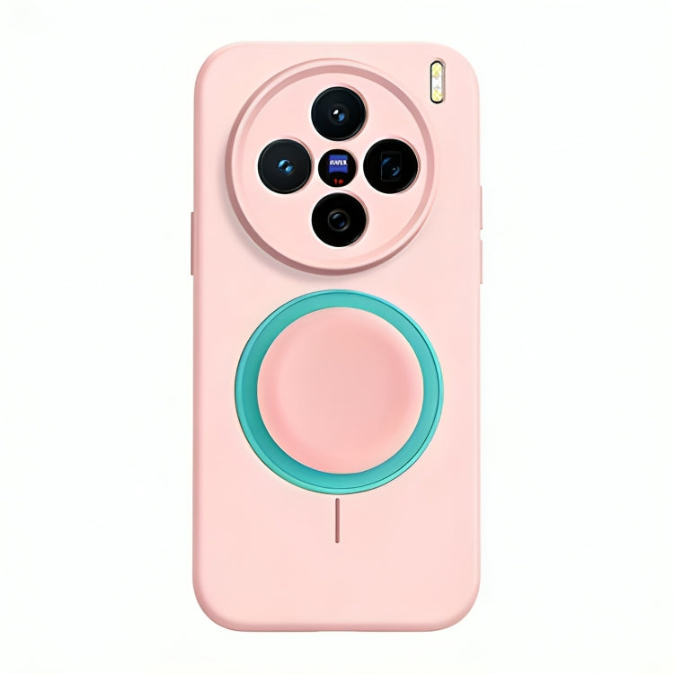 Solid Color Liquid Silicone Case with Kickstand