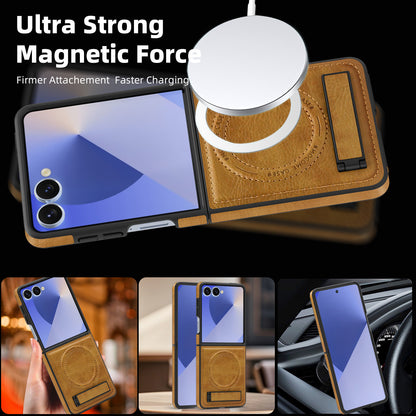 Business kickstand Leather Case with MagSafe