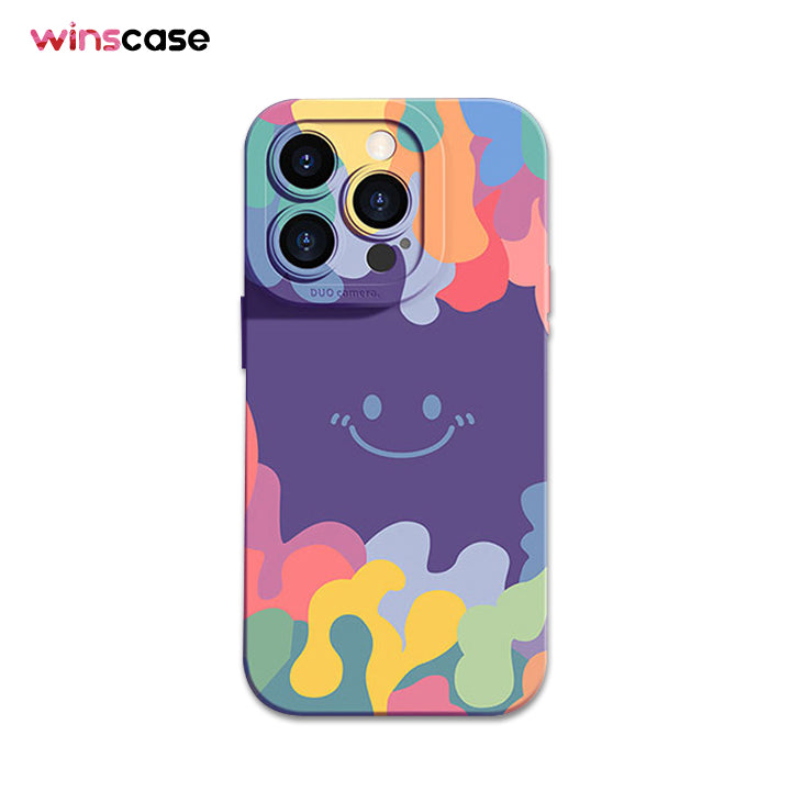 iPhone Series | Watercolor Smiley Silicone Phone Case