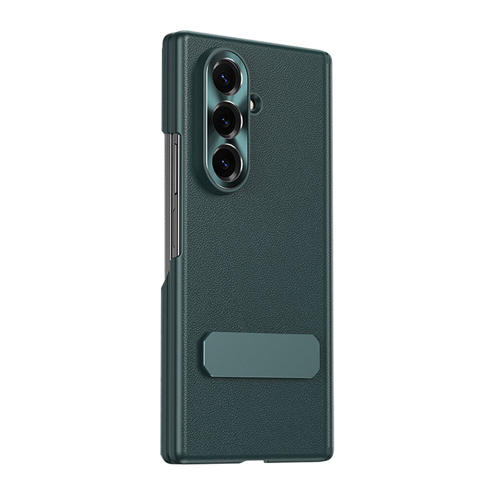 Folding Kickstand Leather Case