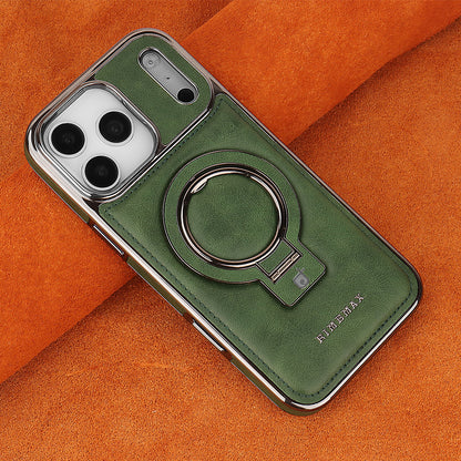 Integrated MagSafe Ring Business Leather Case