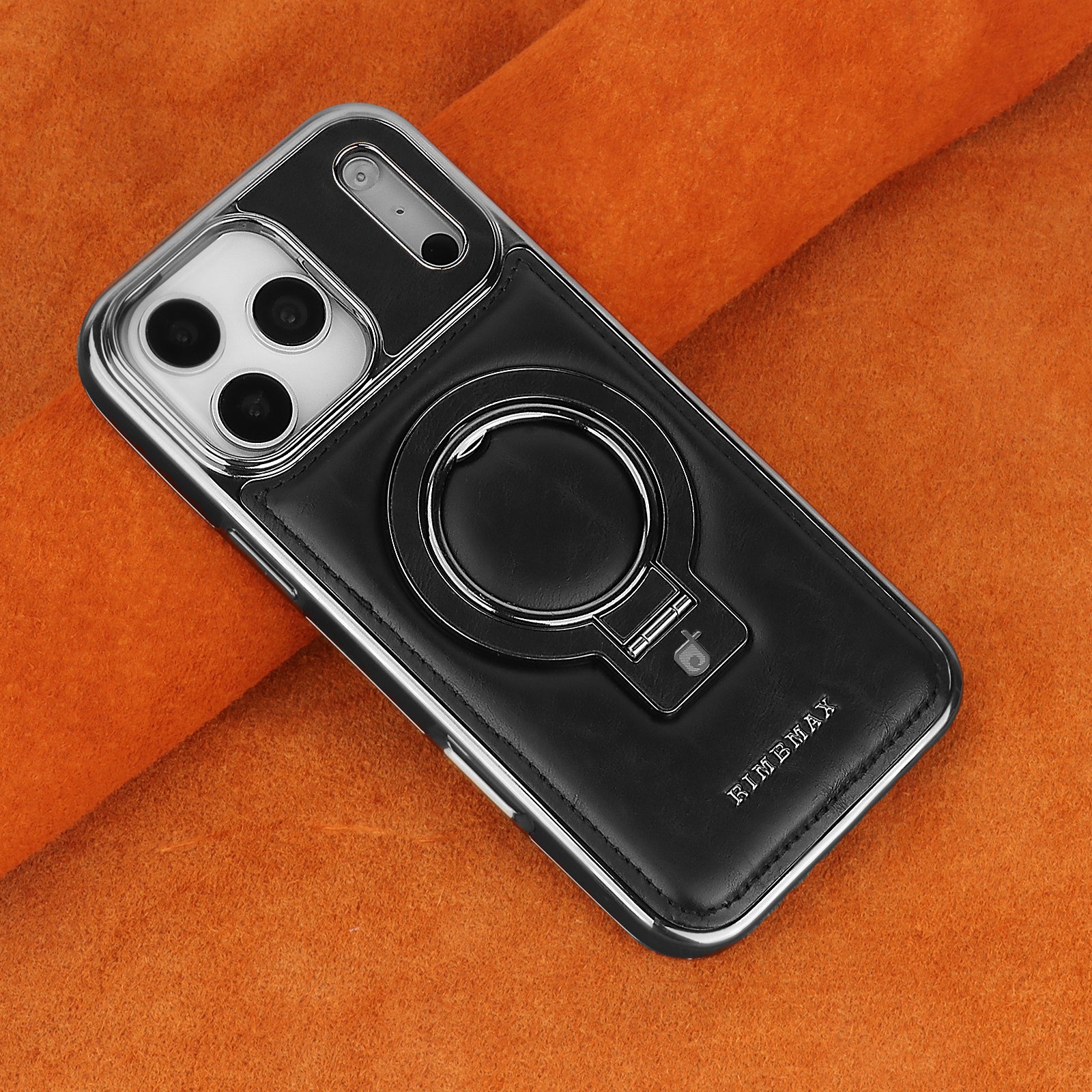 Integrated MagSafe Ring Business Leather Case