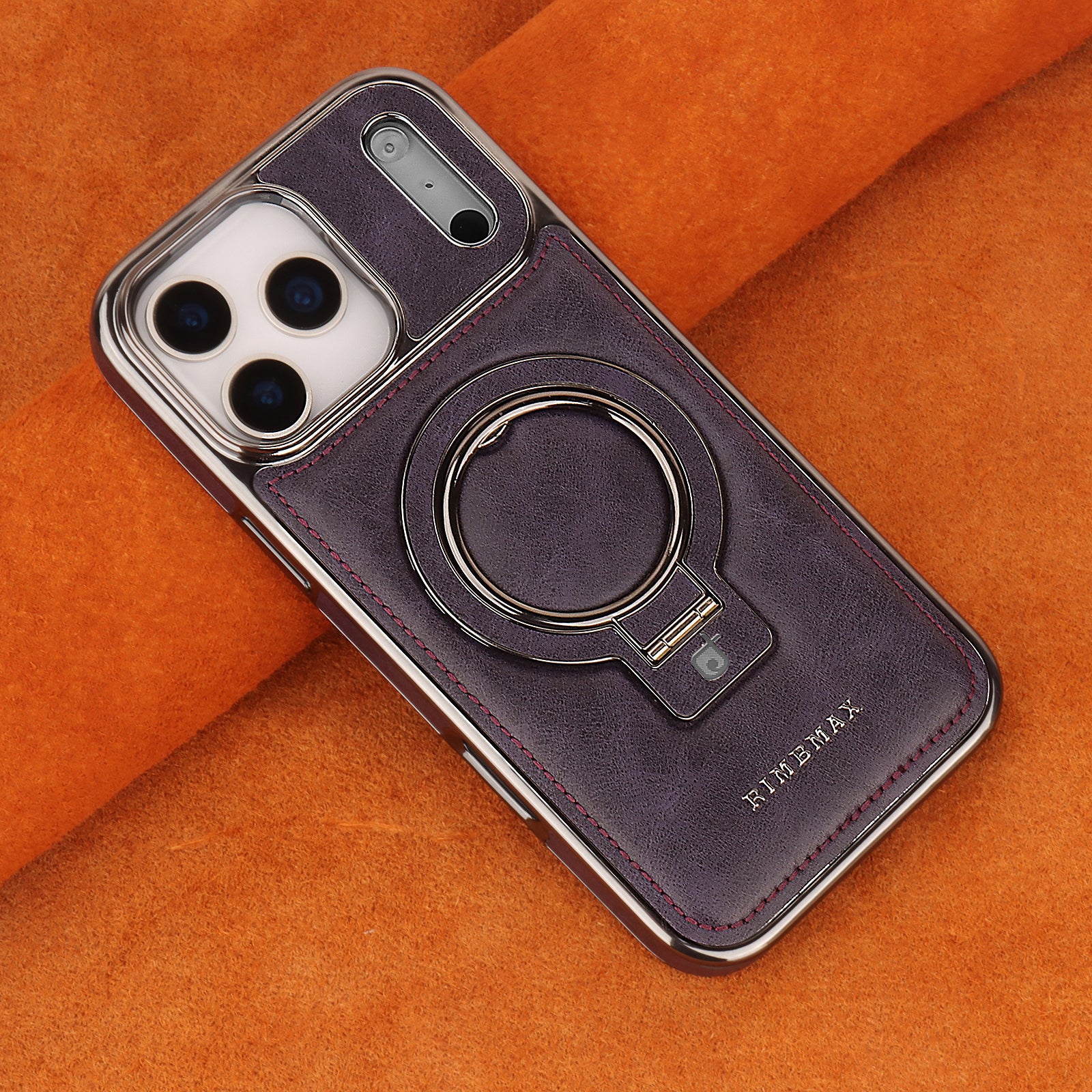 Integrated MagSafe Ring Business Leather Case