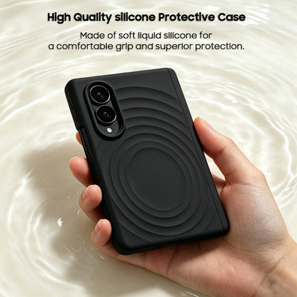 Macaron-Patterned Liquid Silicone Case with MagSafe
