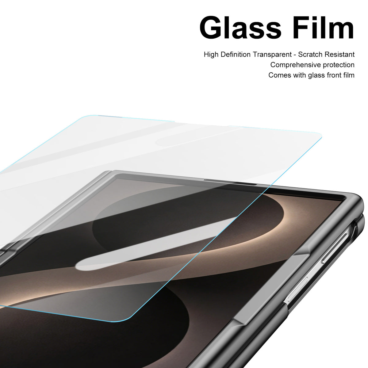 Premium Leather Texture Foldable Case with Pen Slot