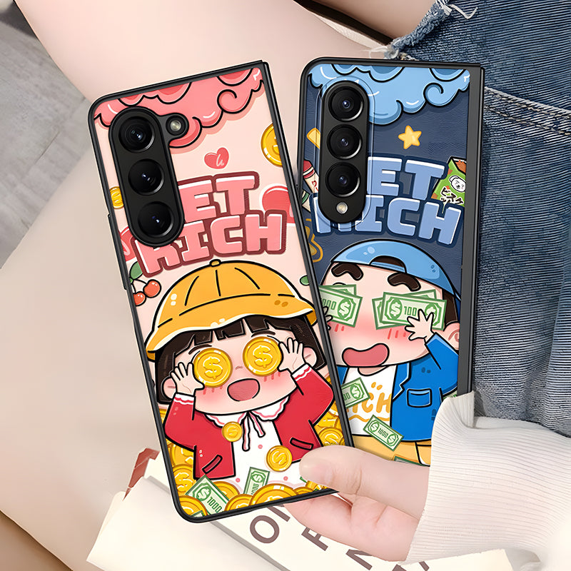 Samsung Galaxy Z Fold Series | “Crayon Shin-chan” Cartoon Phone Case