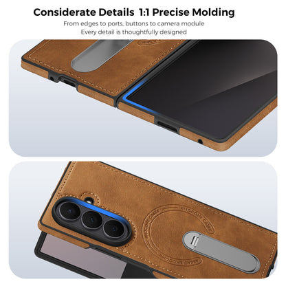 Folding Stand Business Leather Case