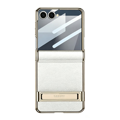 Invisible Bracket Leather Case