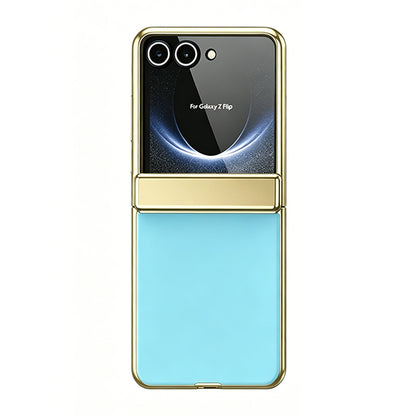 Electroplating Frame Leather Case