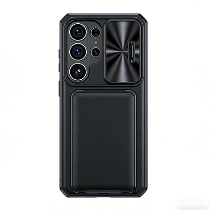 Sliding Window Lens Protective Card Holder Case