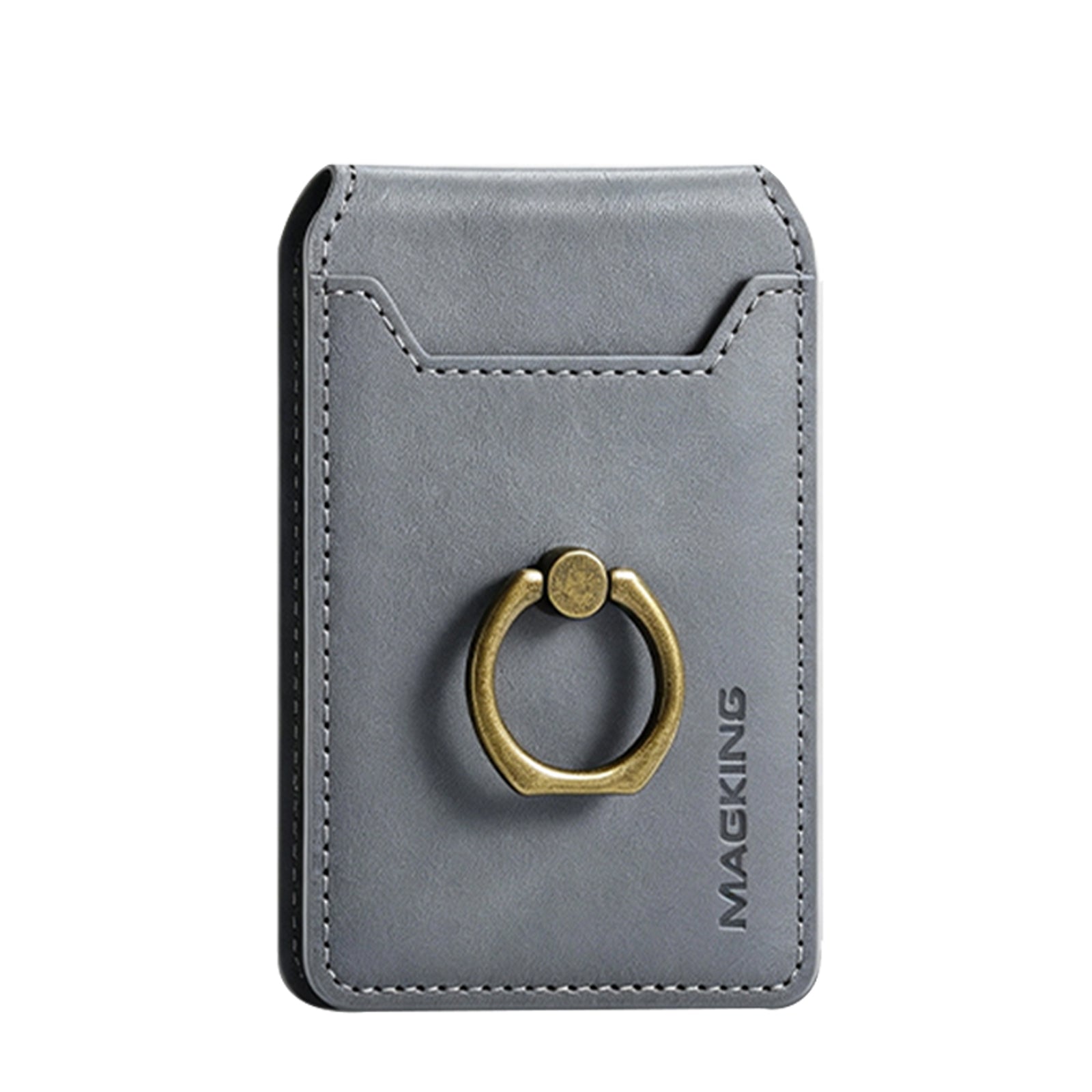 Vintage Leather MagSafe Magnetic Card Wallet