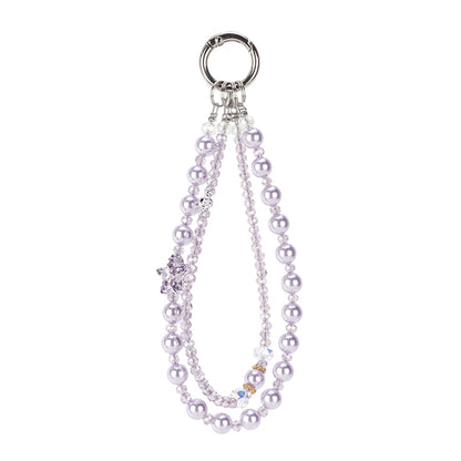Pearl Double Pendant Rope Wristband