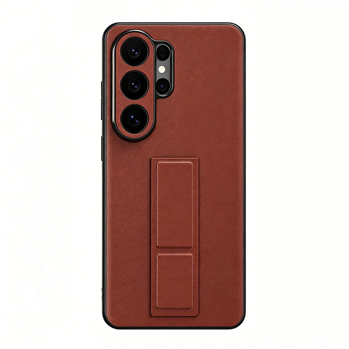 Folding Kickstand Leather Case
