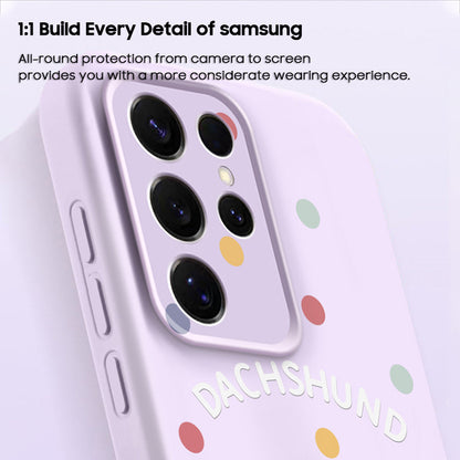 Dachshund Liquid Silicone Lanyard Case