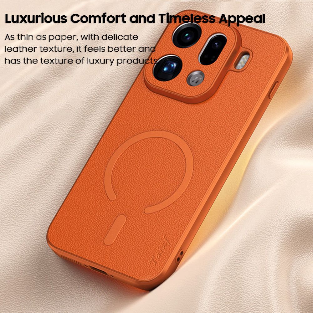Lychee-Textured Leather Case with MagSafe