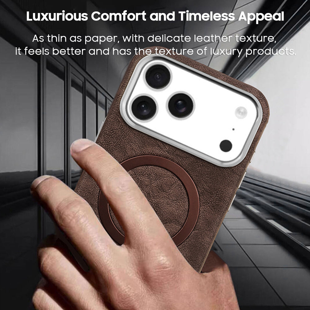 Luxury Business Leather Case with MagSafe