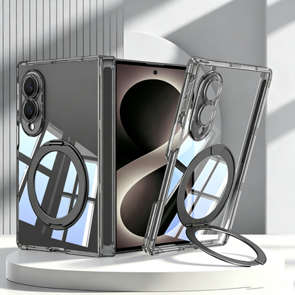 360° Rotating Kickstand Clear Case