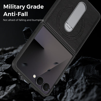 Folding Stand Business Leather Case