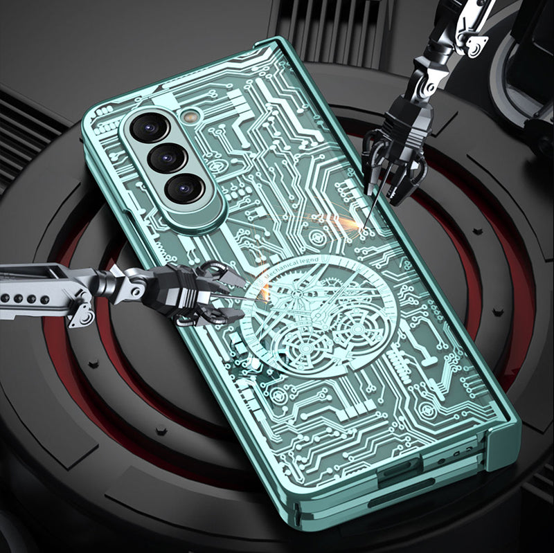 Samsung Galaxy Z Fold Series | Mechanical Gear Pattern Phone Case