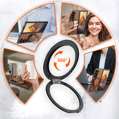 360° Rotating kickstand Leather Case with MagSafe