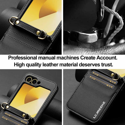 Fashionable Crossbody Card Cell Leather Case