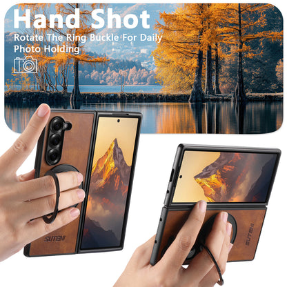 360° Rotating kickstand Leather Case with MagSafe