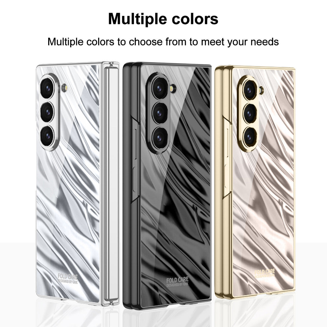 Samsung Galaxy Z Fold6 | Wave Pattern Electroplated Mobile Phone Case