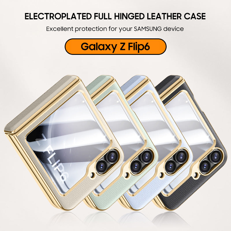 Serie Samsung | Funda de cuero plegable para Galaxy Z Flip5 