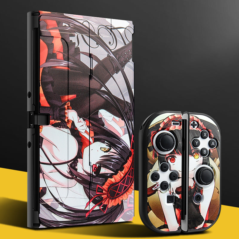 Nintendo Switch OLED | Game Theme Protective Case-Kurumi Tokisaki