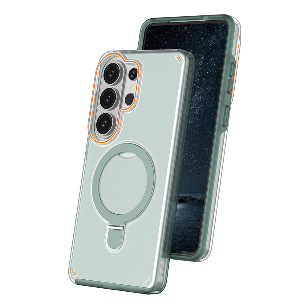 Frosted Semi-Transparent Kickstand Case with MagSafe