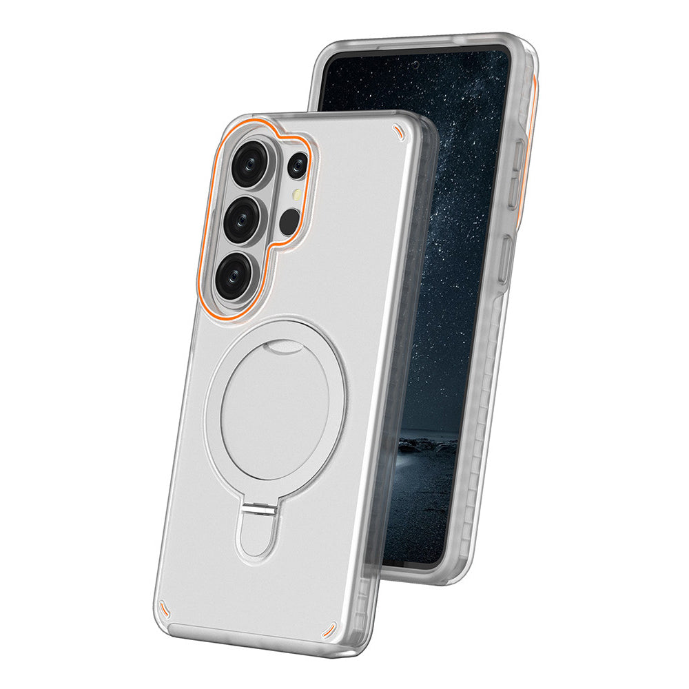 Frosted Semi-Transparent Kickstand Case with MagSafe