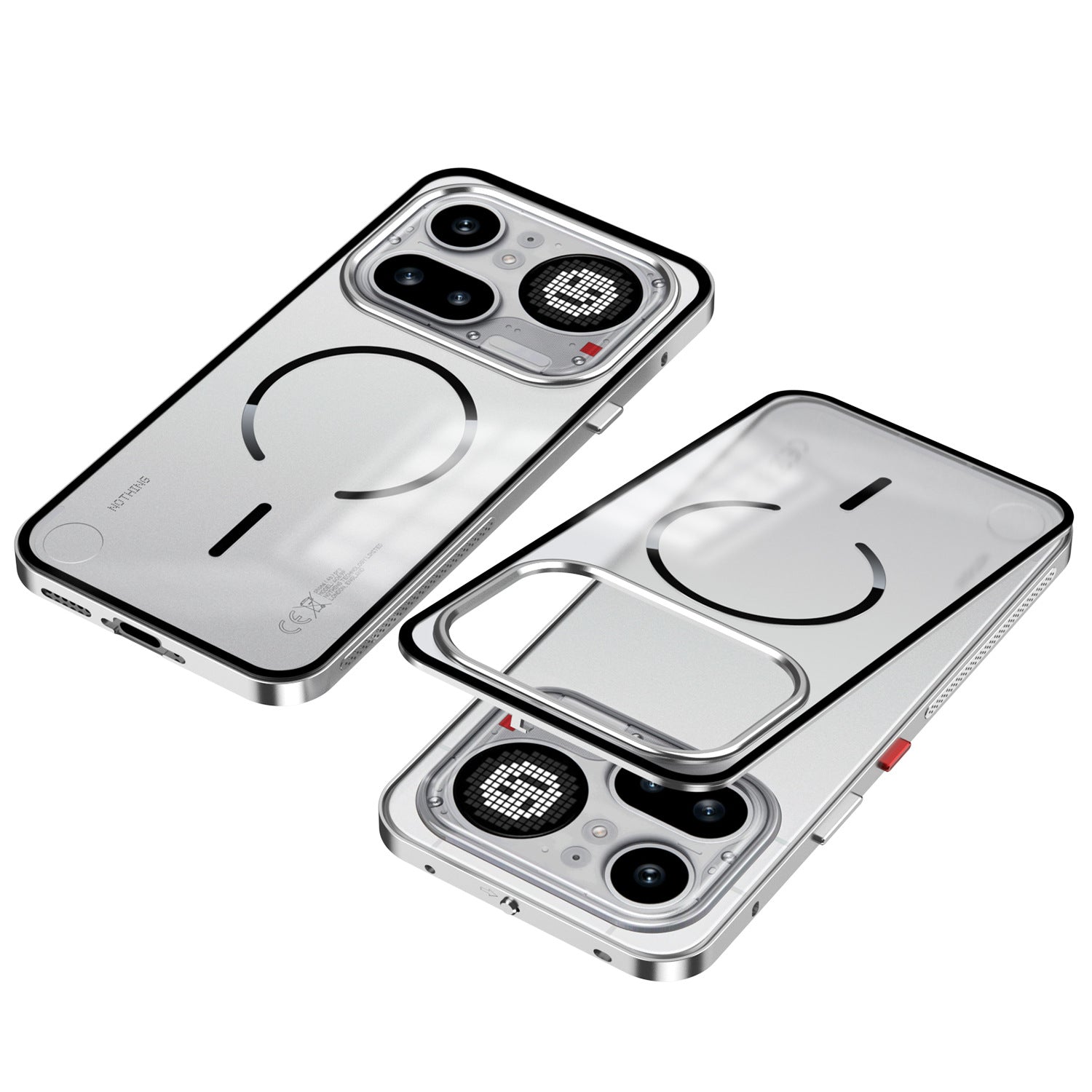 Single-Sided Buckle Metal Frame Case with MagSafe