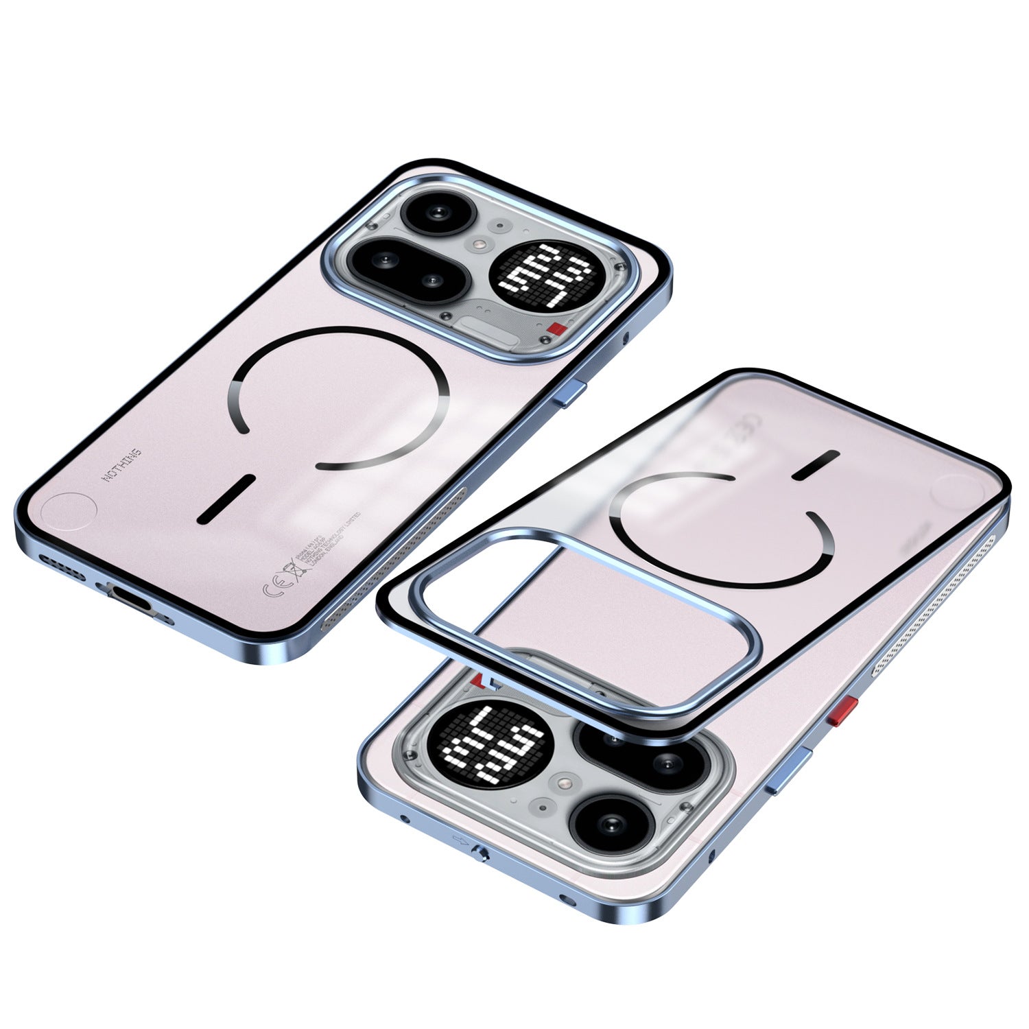 Single-Sided Buckle Metal Frame Case with MagSafe