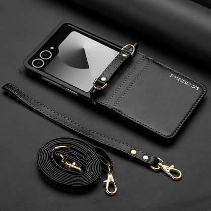 Fashionable Crossbody Card Cell Leather Case