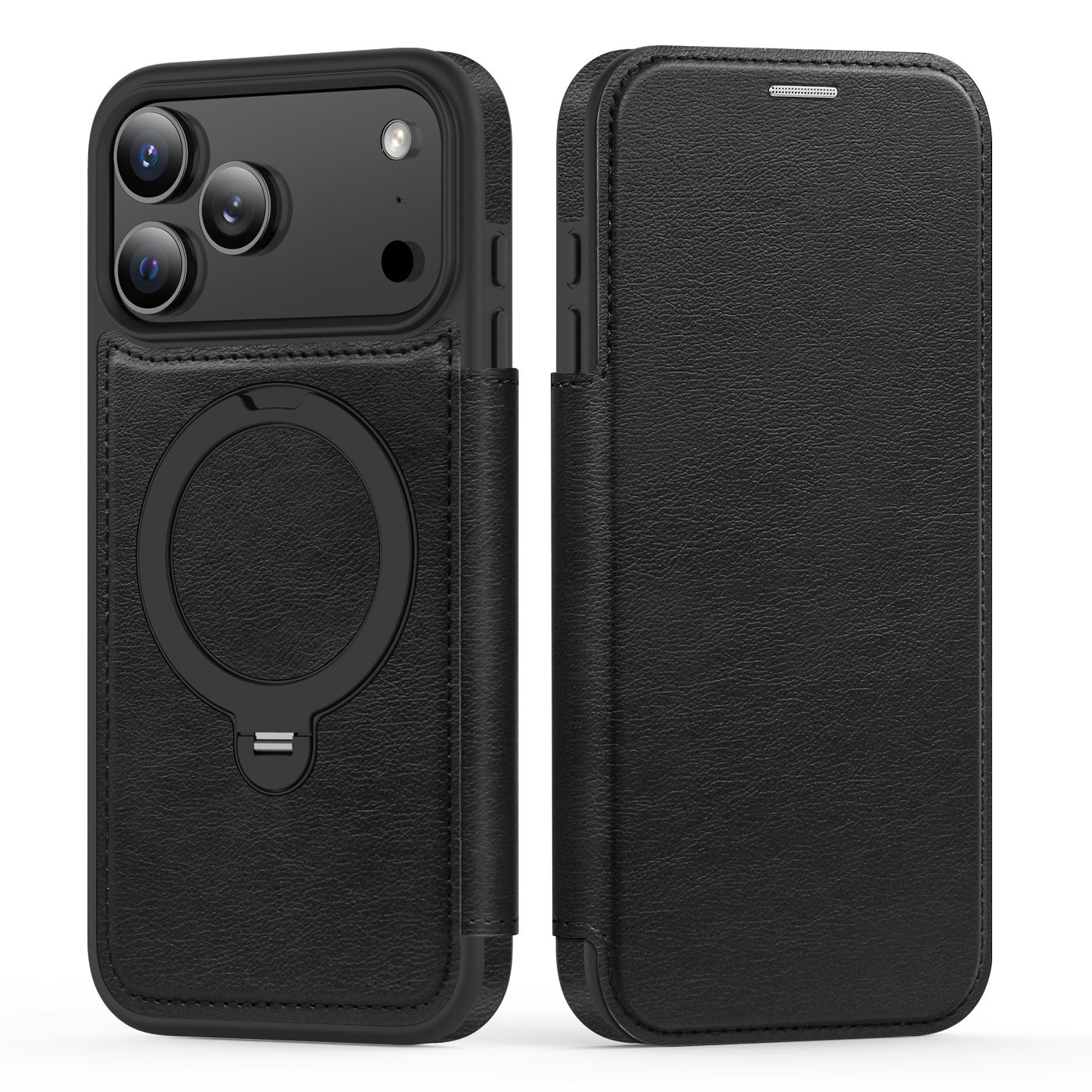 Rotating kickstand Leather Case with MagSafe