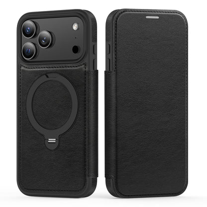 Rotating kickstand Leather Case with MagSafe