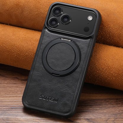 360° Rotating kickstand Leather Case with MagSafe