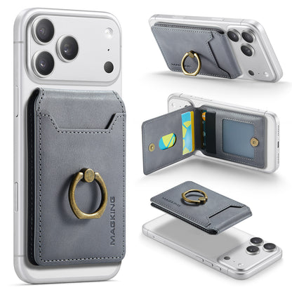 Vintage Leather MagSafe Magnetic Card Wallet