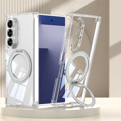 360° Rotating Kickstand Clear Case