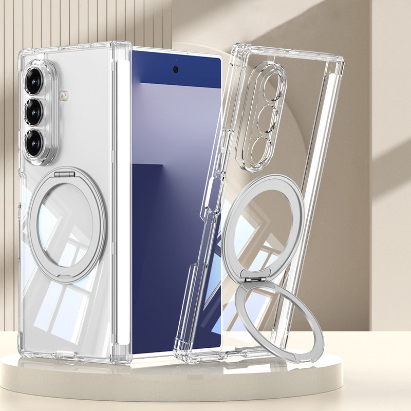360° Rotating Kickstand Clear Case