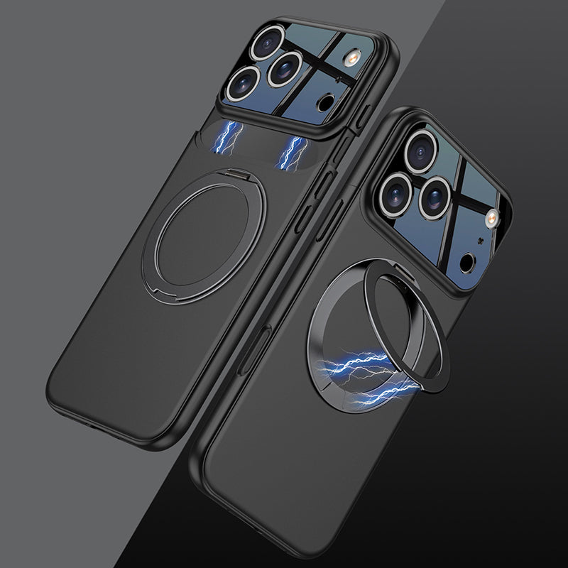 Creative Stitching Frosted Kickstand Case with MagSafe