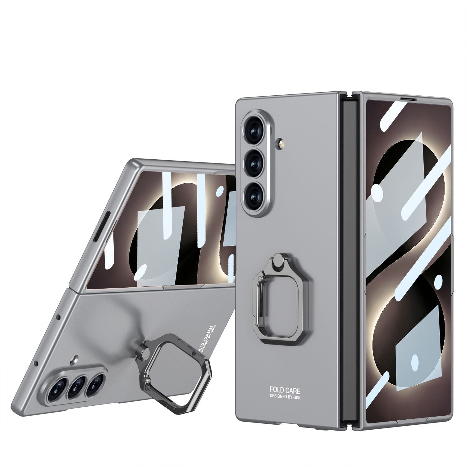 Slim Matte Case With Rotatable Ring