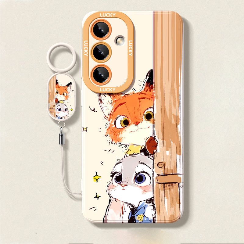 Zootopia Liquid Silicone Lanyard Case