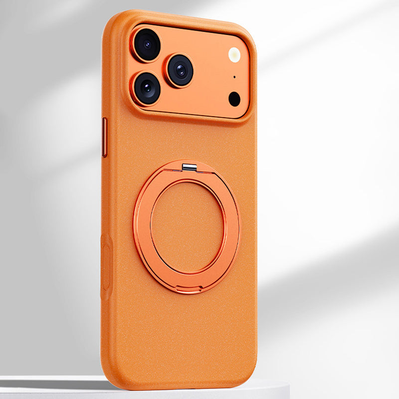 Rock Sand Material Ring Holder Case with MagSafe