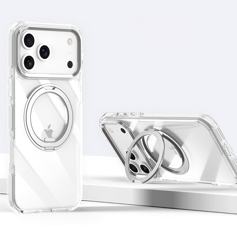 360° Rotating Kickstand Clear Case with MagSafe
