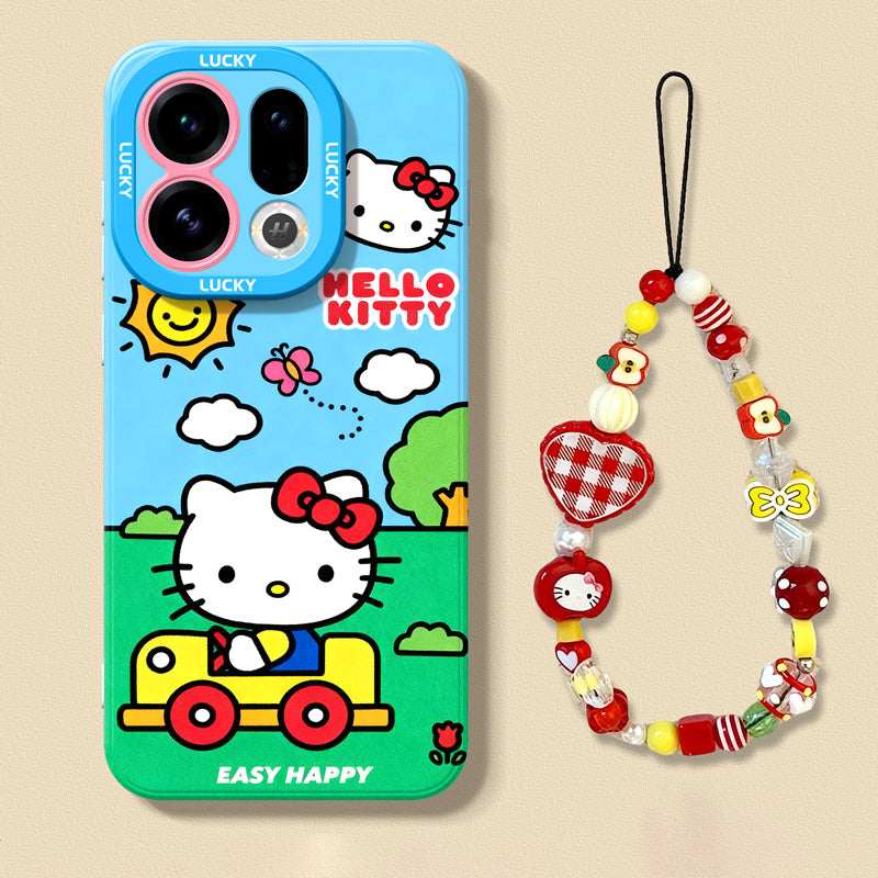 Hello Kitty Liquid Silicone Lanyard Case
