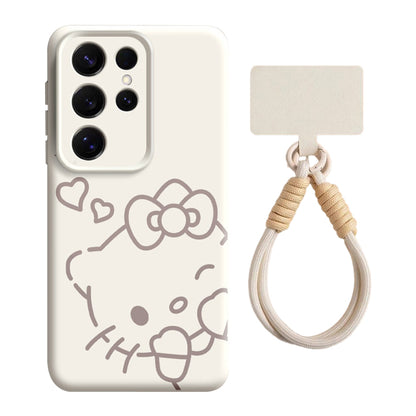 Hello Kitty Liquid Silicone Lanyard Case